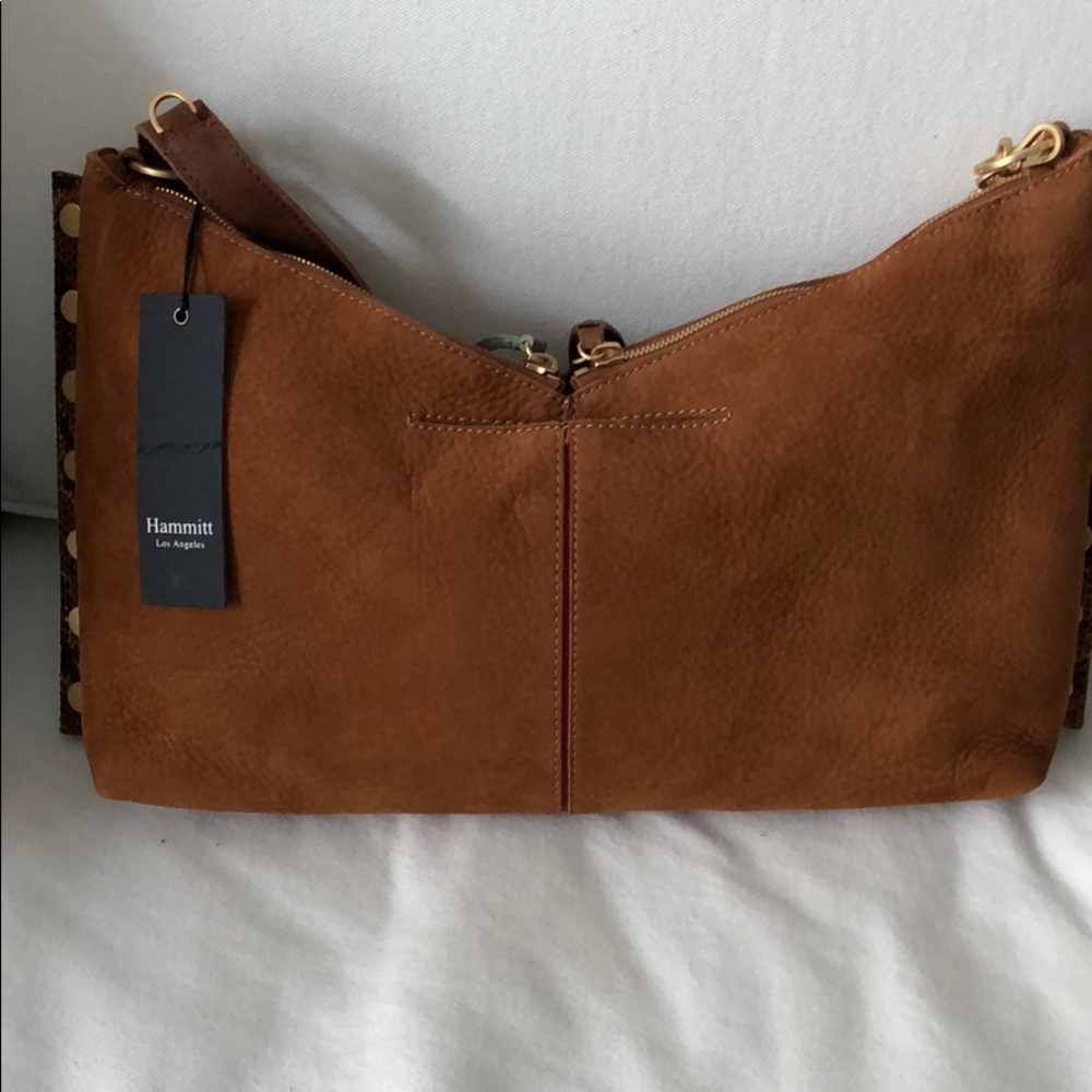 HAMMITT Mr. G Hobo Bag - Cartagena brown suede NWT - Picture 4 of 16